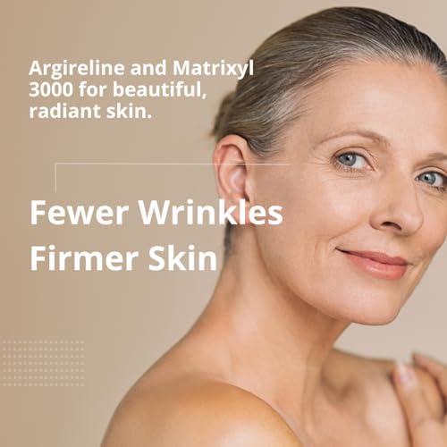 NUA BEAUTY Argireline Peptide Serum with Matrixyl 3000 Botox Alternative for Anti-Aging, Fine Lines, and Wrinkle Reduction Hydrating, Vegan Formula 1 Fl Oz (30ml)