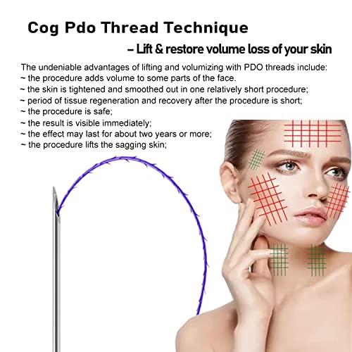 elves Elves 4D COG PDO Threads for Face Eyebrow Lift (Sharp23G60)/PDO Cog Threads 360R Bidirectional Sharp Tip for Whole Body Lifting/10pcs