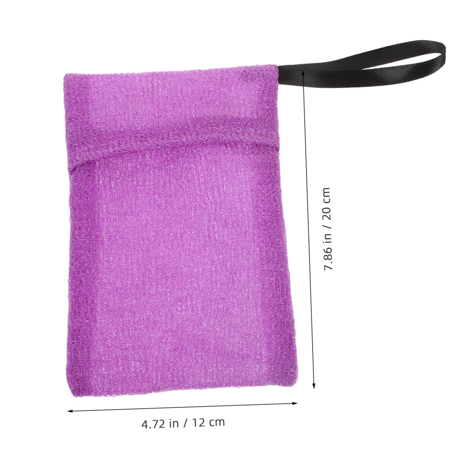 AUTSUPPL AUTSUPPL Travel Soap Holder for Bar Soap Soap Bar Shower Soap Saver Bag Soap Bags for Soap Bars Soap Bags for Bathroom Soap Scrubber Pouch Soap Pouch for Bar Soap Nylon Purple