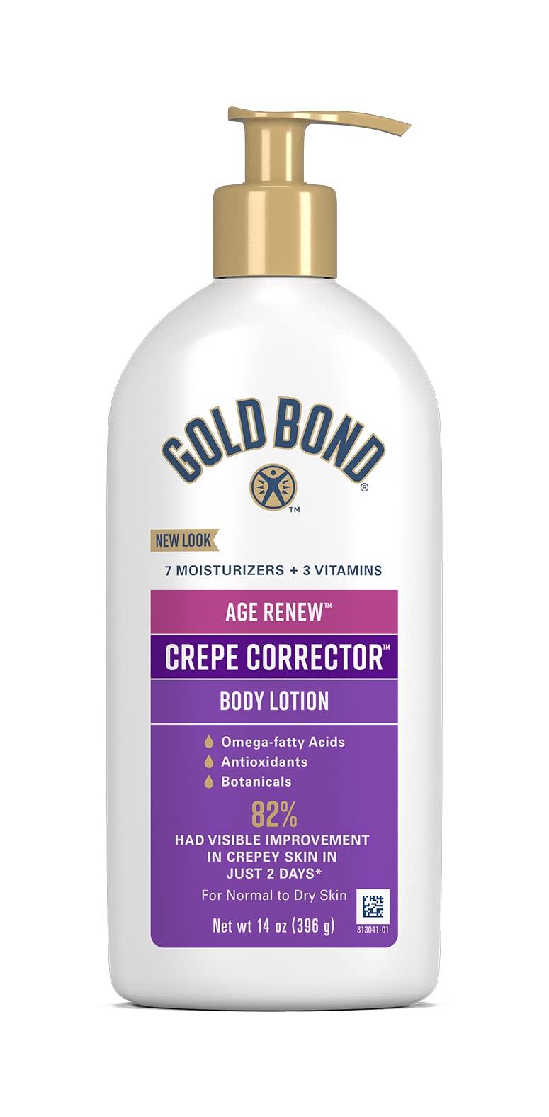 Gold Bond Gold Bond Age Renew Crepe Corrector Body Lotion, Replenishing & Smoothing Formula, 14 oz. & Age Renew Retinol Overnight Body & Face Lotion, With Retinol & Peptide Complex, 7 oz.