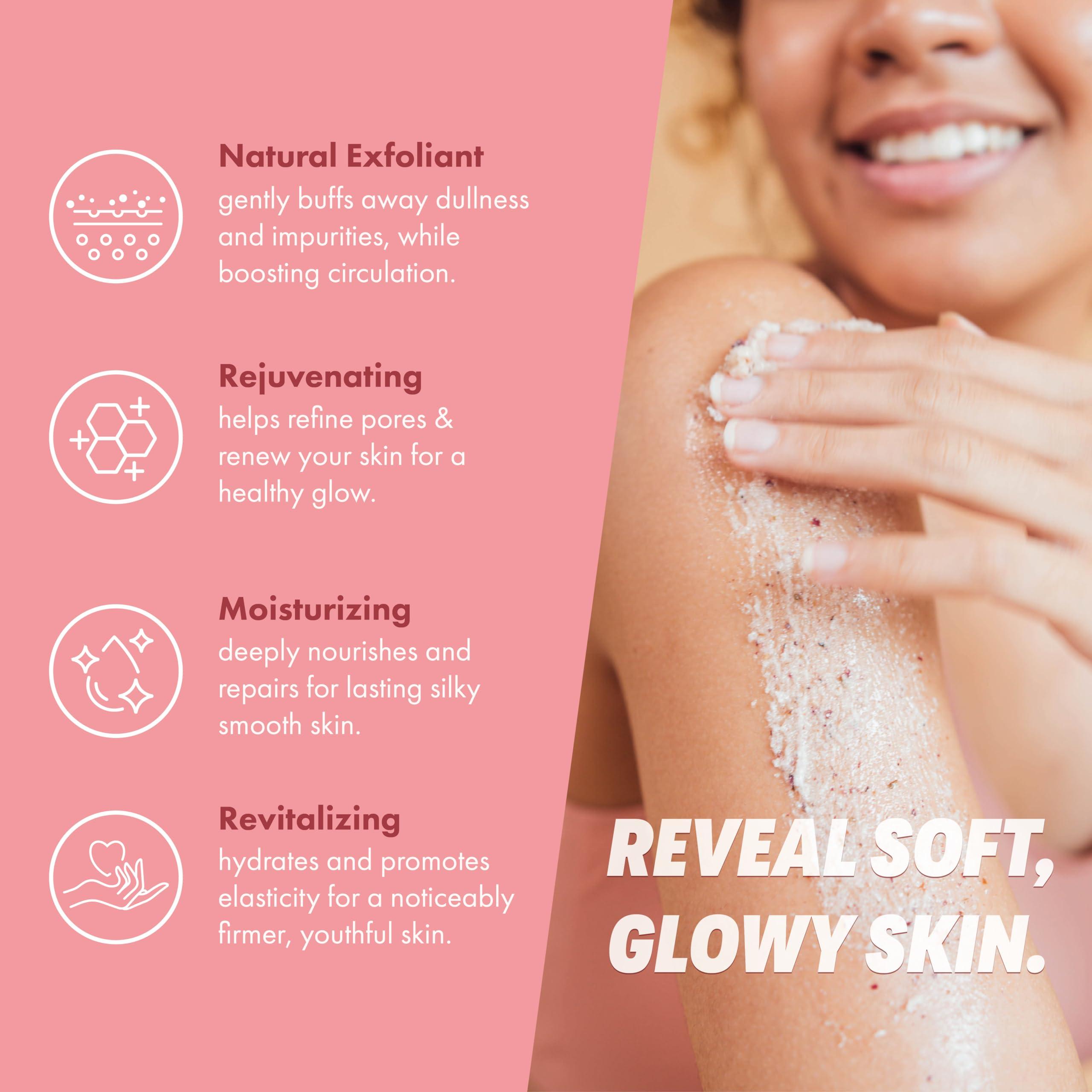 Handmade Heroes Coffee Scrub and Rose Petal Foot & Body Exfoliator Bundle - 100% Natural Sugar Body Scrub for Toning Cellulite Skin Care by Handmade Heroes