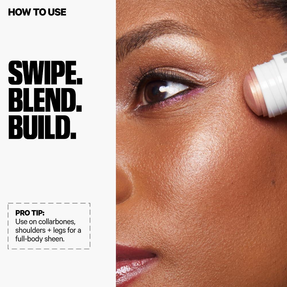 Milk Makeup Milk Makeup Highlighter, Strobe (Gold) - 0.21 oz - Dewy Cream Highlighter Stick - Blendable & Buildable - 1,000 Swipes in Every Stick - All Skin Types - Vegan, Talc Free & Cruelty Free