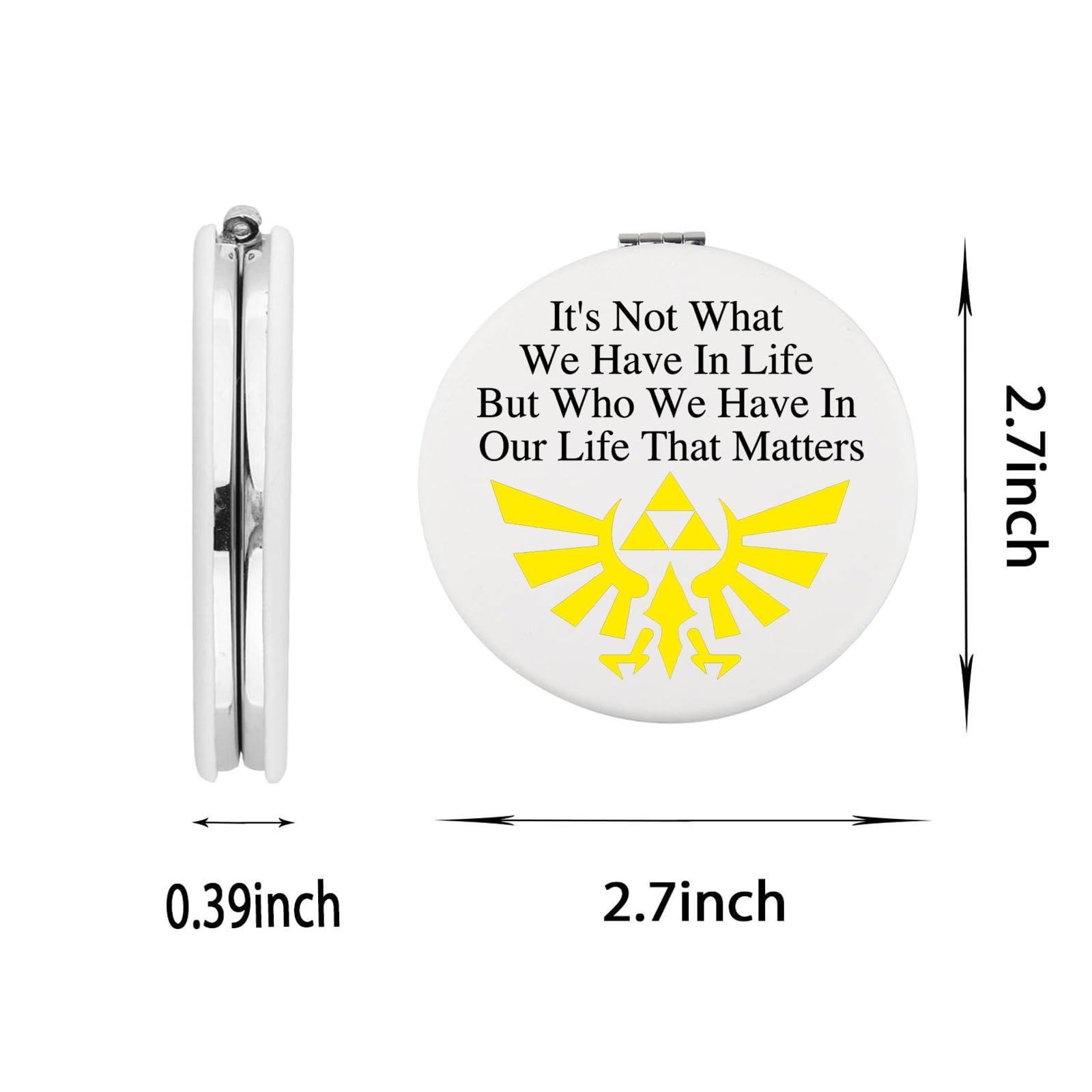 WUSUANED WUSUANED Cartoon Game Makeup Mirror Anime Game Inspired Mirror Gamer Character Lover Gift Cartoon Game Fan Gift (Cartoon Game Z Mirror)