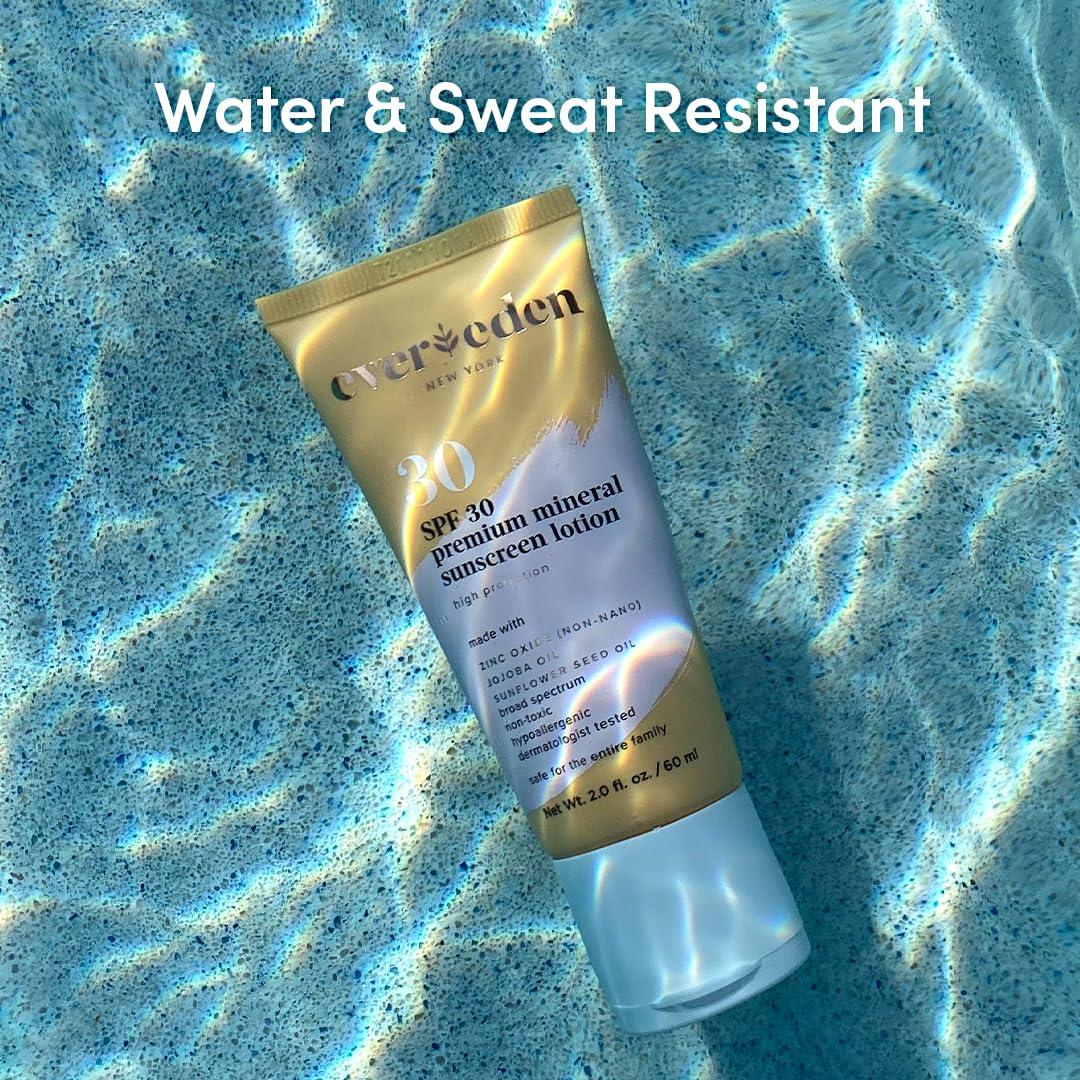 Evereden Evereden Kids Sun Protection set - Sunscreen SPF 50 and SPF30: Baby-Safe Whole-Family Mineral Sunscreens for face and body - UVA/UVB Protection, Non-Toxic, Water-Resistant - Clean and Safe ingredients
