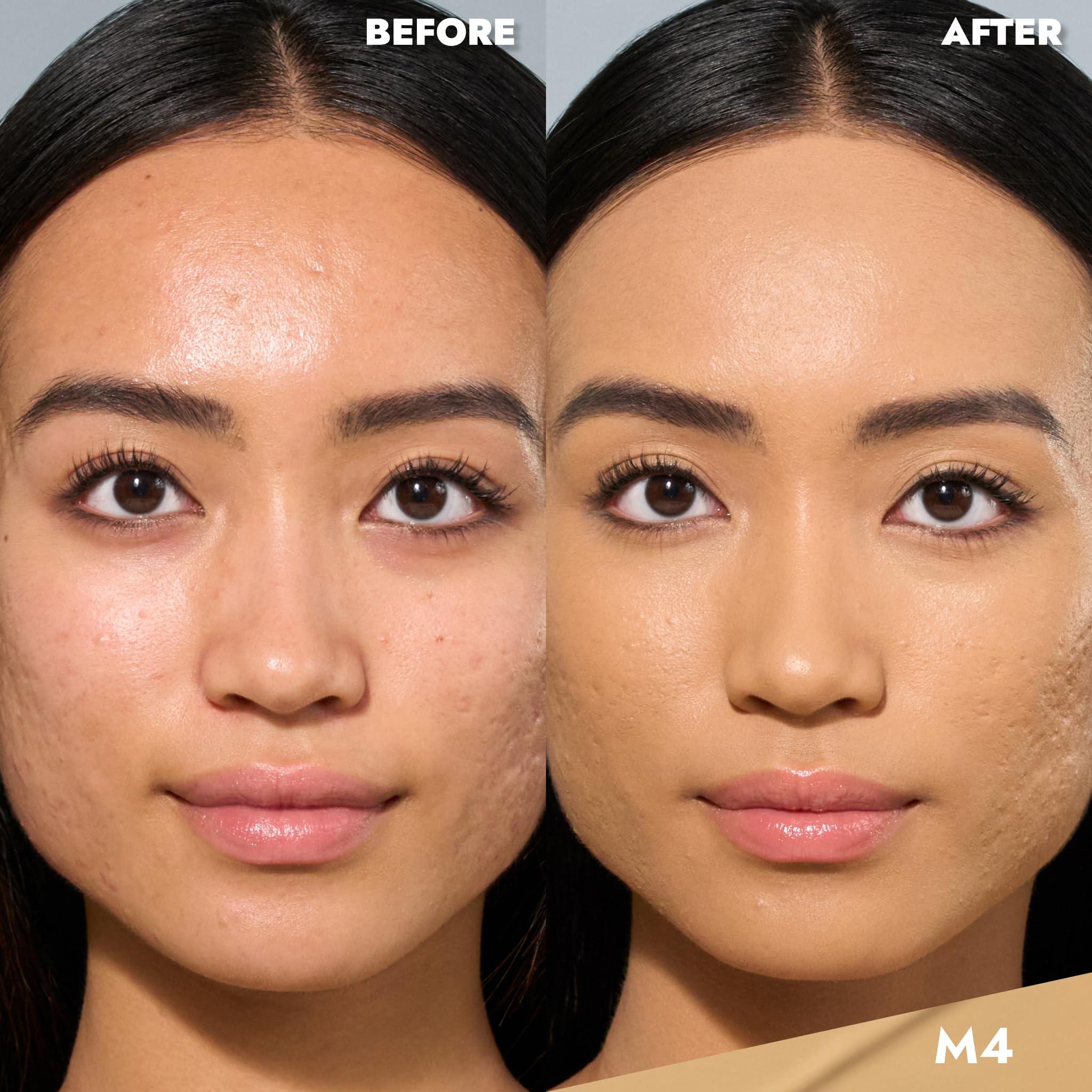 Cover FX COVER FX Skin Discovered Longwear Full Coverage Concealer | Buildable Crease-Resistant High Coverage Formula Conceals, Corrects, and Brightens | M4-Medium to Tan Golden Neutral Undertone