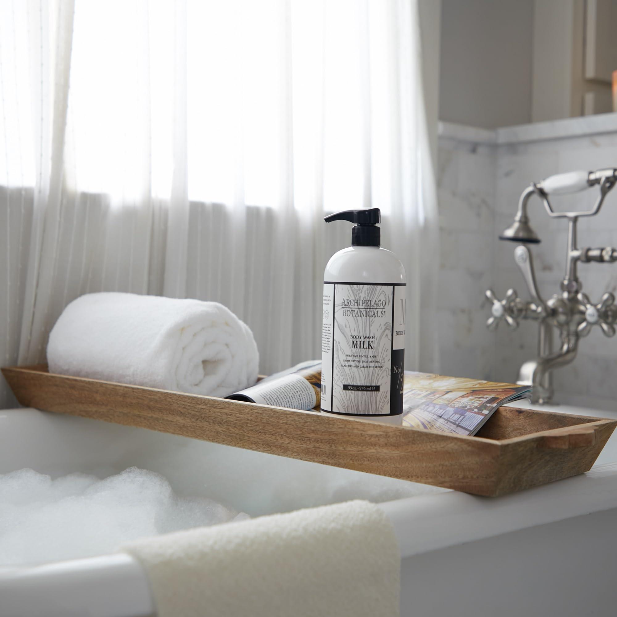 Archipelago Botanicals Archipelago Botanicals Milk Body Wash, Cleansing and Moisturizing Body Wash for Dry Skin, Soft and Smooth Skin, Free from Parabens, Phthalates and GMOs (33 oz)