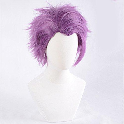 magic acgn magic acgn Lancelot Fate/Grand Order purple Layered Short Game Hair Cosplay Wig Halloween Wig ?