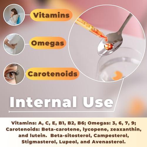 TODICAMP TODICAMP Sea Buckthorn Oil Organic - 2 fl oz Cold-Pressed Sea Buckthorn Berry Oil - Seabuckthorn Oil for Face and Organic Sea Buckthorn Oil Supplement