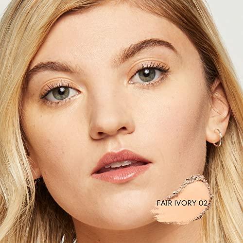 bareMinerals bareMinerals Original Loose Powder Foundation SPF 15, Lightweight Mineral Loose Powder Foundation Makeup, Buildable Coverage, Talc Free, Vegan (Fair Ivory 02)