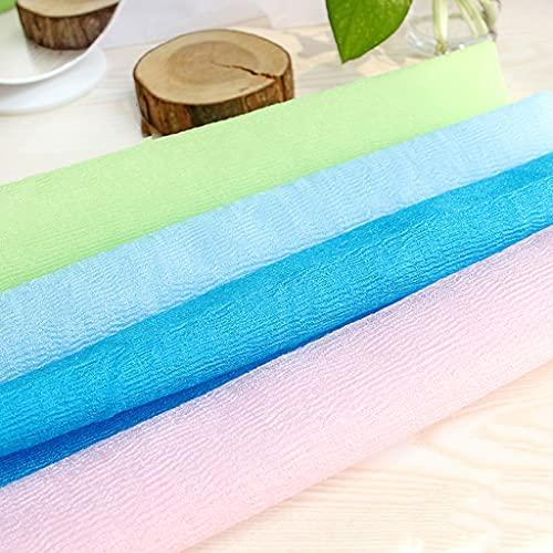 YAYA2021-SHOP Exfoliating Washcloths 3Pcs Exfoliating Shower Towel Body Scrubber Shower Towels Nylon Bath Towel Shower Washcloth for Effective Exfoliation, Rinses Clean, Lightweight Exfoliating Towel for Body