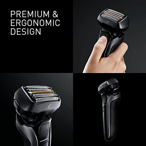Panasonic Panasonic ES-LV6U Series 900 Premium Wet/Dry Electric Shaver 5-Way Shaving Head with Linear Motor, Black