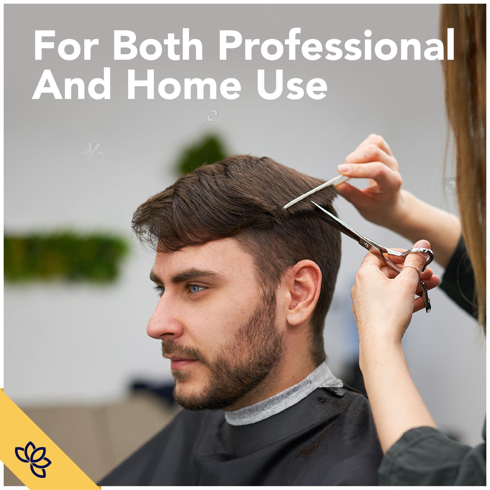 Equinox International Equinox Razor Edge Series Professional Hair Scissors - 5.5 Premium Japanese Stainless Steel Hair Cutting Scissors, Hair Shears for Hair Cutting, Barber Accessories & Hair Salon Supplies - Silver