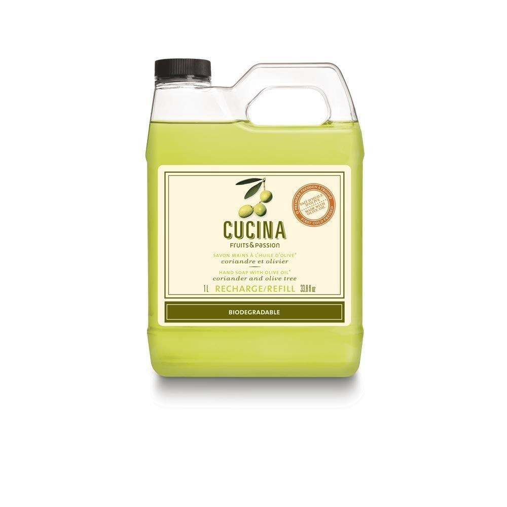 Fruits and Passion Cucina Coriander and Olive Tree 33.8 oz Purifying Hand Wash Refill