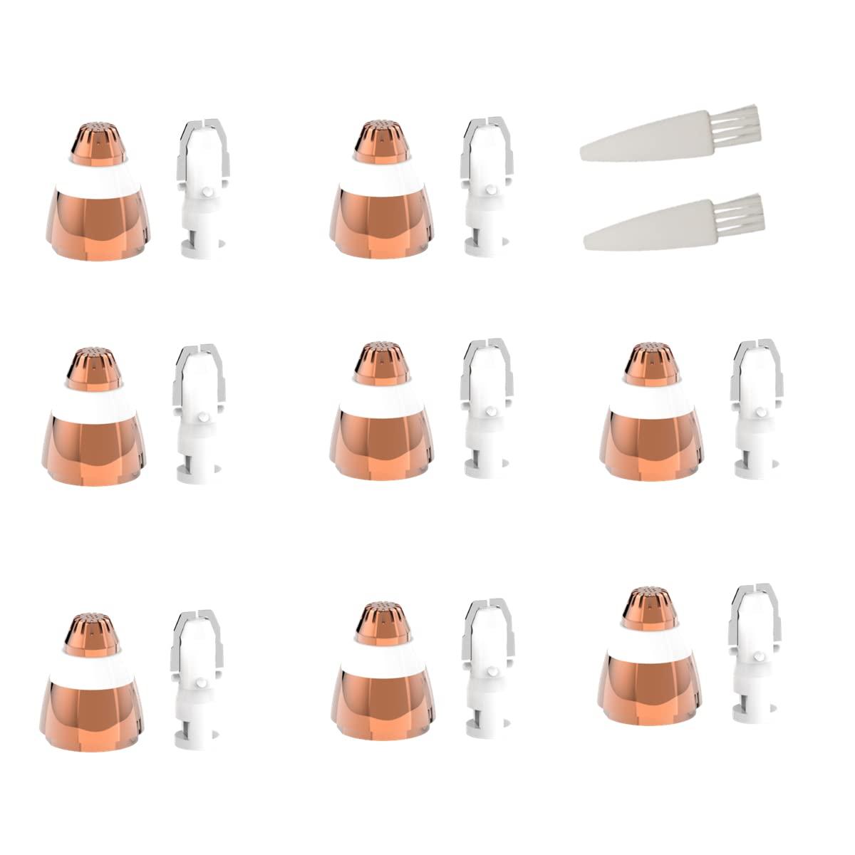 Fjwedve For Finishing Touch Flawless Brows Eyebrow Pencil Hair Remover Replacement Head,As Seen On TV,Upgraded 18K Gold With Cleaning Brush (18K-Gold-8pcs)