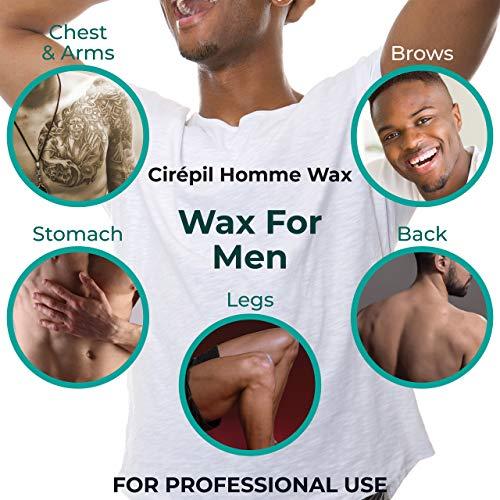 Cirepil Cirepil - Homme - 800g / 28.22 oz Wax Beads Bag - Fresh Marine Scent - Flexible Formula for Male, Easy Application and Removal