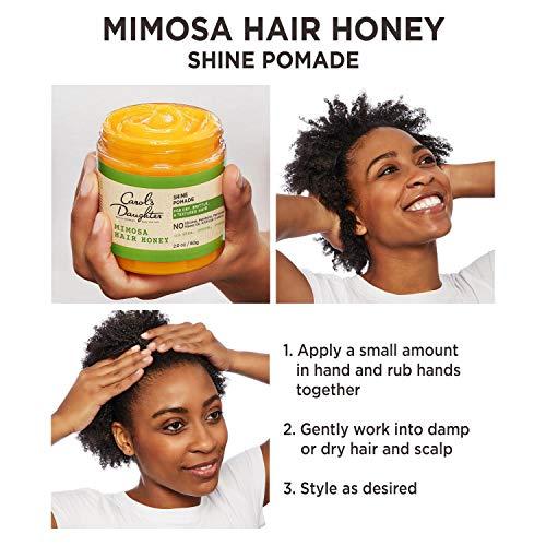 Carol's Daughter Carol\'s Daughter Hair Treatment Bundle - Mimosa Hair Honey Shine Pomade and Goddess Strength 7 Oil Blend Strengthening for 2A to 4C Hair with Shea Butter and Castor Oil