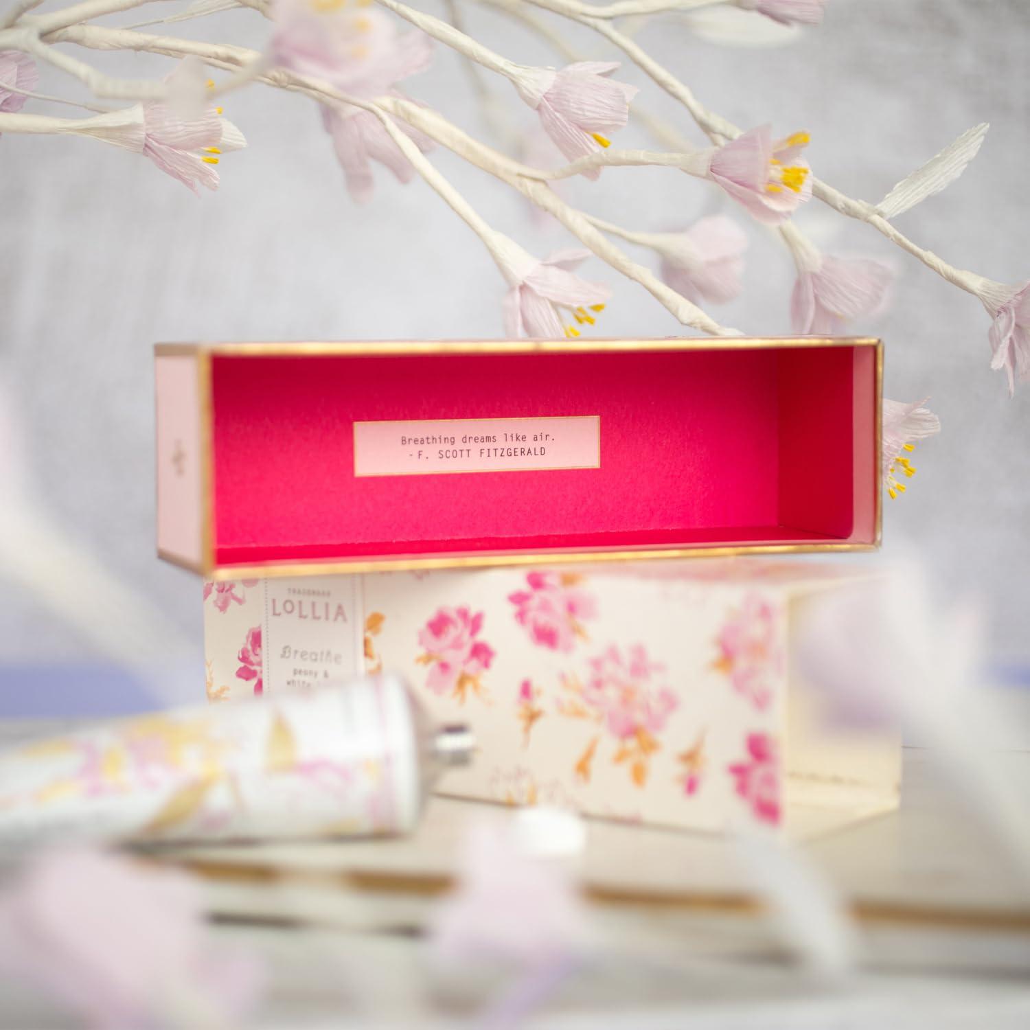 LOLLIA LOLLIA Handcreme, 4 oz Breath Scented Hand Cream for Women, Moisturizing Hand Lotion for Dry Hands, Shea Butter & Cocoa Butter, Quick Absorbing Lotion