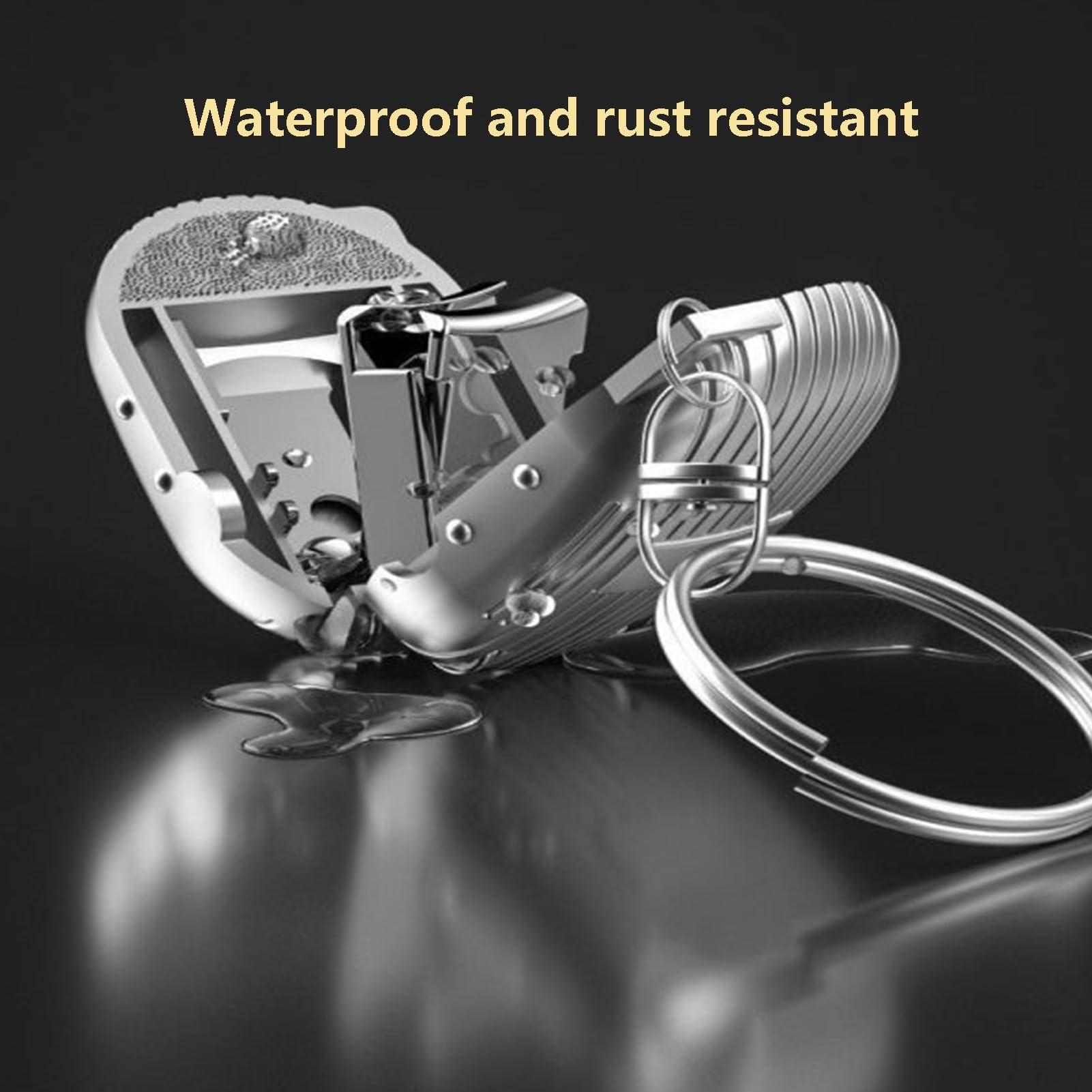 LSSwuoi LSSwuoi German Mini Folding Portable Keychain Nail Clipper, Nail Art Trim Fingernail Styling Tools, Folding Mini Nail Clippers, Small Portable Metal Pocket Manicure Set for Travel (Silver)