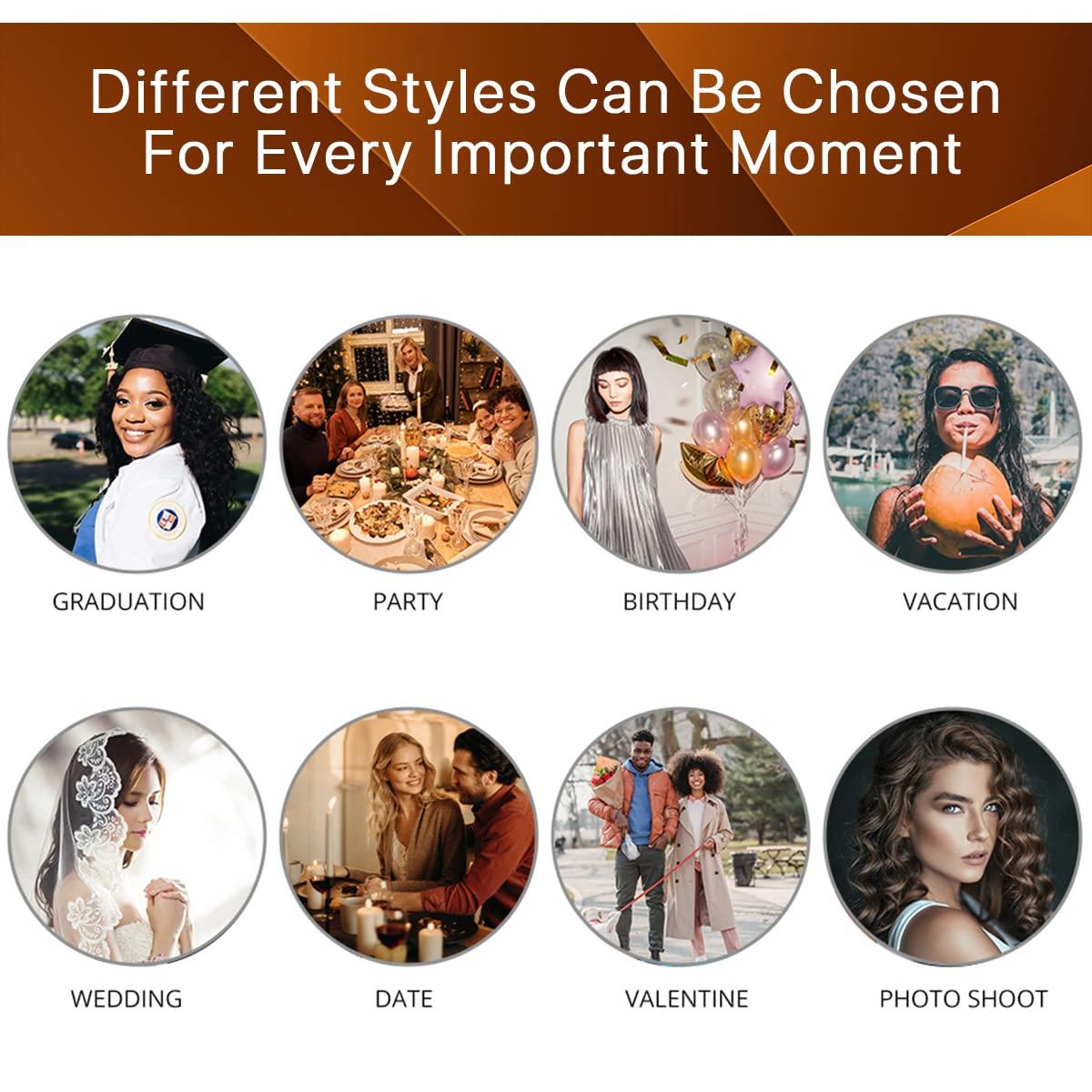 YWSQR Short Mens Wig|Brown Wigs for Men|Synthetic Mens Wigs|Fluffy 80s Wig for Party&Daily Use