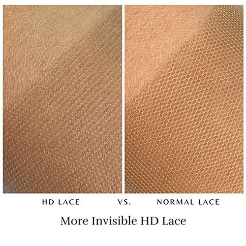 Shuochuang Straight Lace Closure Human Hair 4x4 Free Part Real HD Lace Brazilian Remy Hair Closure Natural Black (16inch)