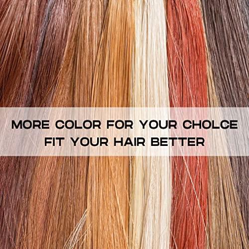 SEIKEA SEIKEA 28 Inch Clip in Ponytail Extension Wrap Around Long Straight Pony Tail Hair Synthetic Hairpiece for Women Color Ash Blonde with Golden Blonde