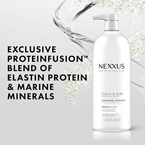 Nexxus Nexxus Clean and Pure Conditioner, With ProteinFusion, Nourished Hair Care Silicone, Dye And Paraben Free 33.8 oz