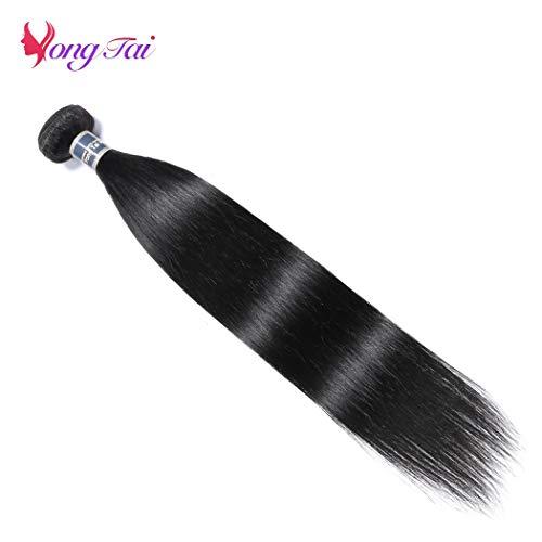 Yuyongtai Malaysian Single Straight Virgin Human Hair Bundles 26" inch 9A Malaysian Straight Human Hair Weave 100% Unprocessed Virgin Weft Bundles 1B Color Human Hair Extensions