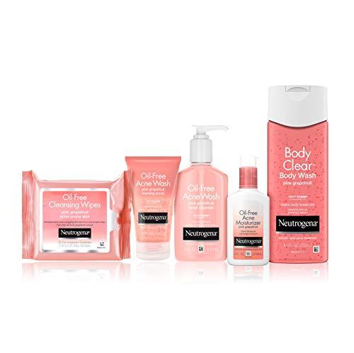 Neutrogena Neutrogena Oil Free Pink Grapefruit Acne Face Wash with Vitamin C, 2% Salicylic Acid Acne Treatment, Gentle Foaming Vitamin C Facial Scrub to Treat & Prevent Breakouts, 6.7 fl. oz