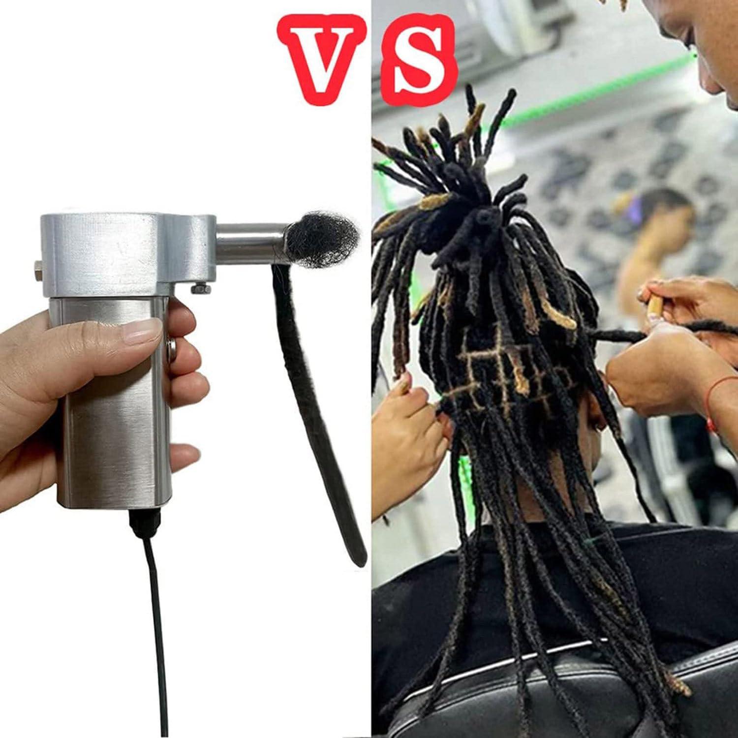 DAZULI DAZULI Dreadlocks Machine,Dreadlock Machine Kit for Locs Electric Instant Portable Dreadlocks Machine loc Machine Dreadlock Maker Can Be Directly Work on Head or Braiding Synthetic Hair,8mm