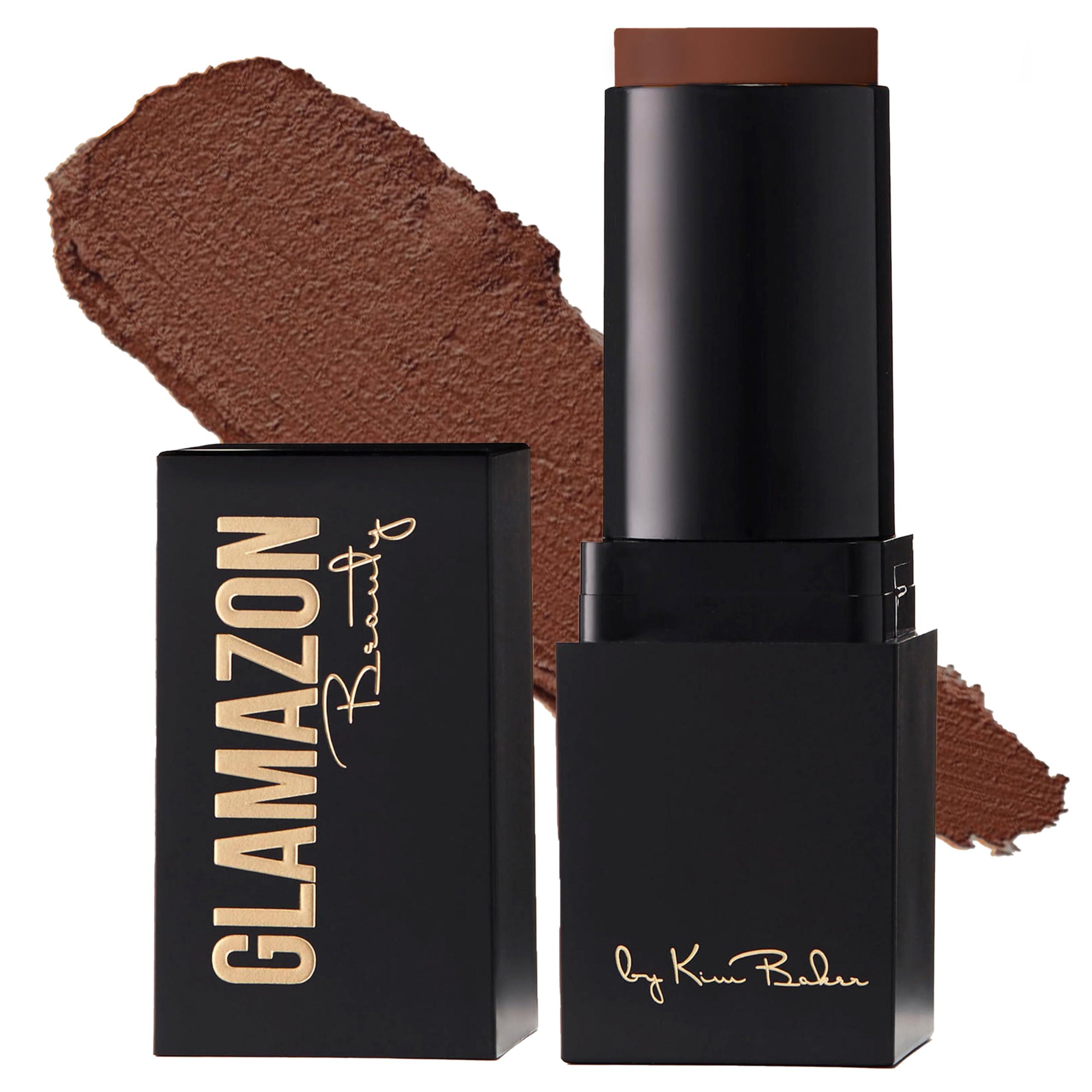 Glamazon Beauty Glamazon Second to None Foundation Stick, Miss Mocha, Light-to-Full Coverage, Weightless Makeup With a Glowy Natural Finish