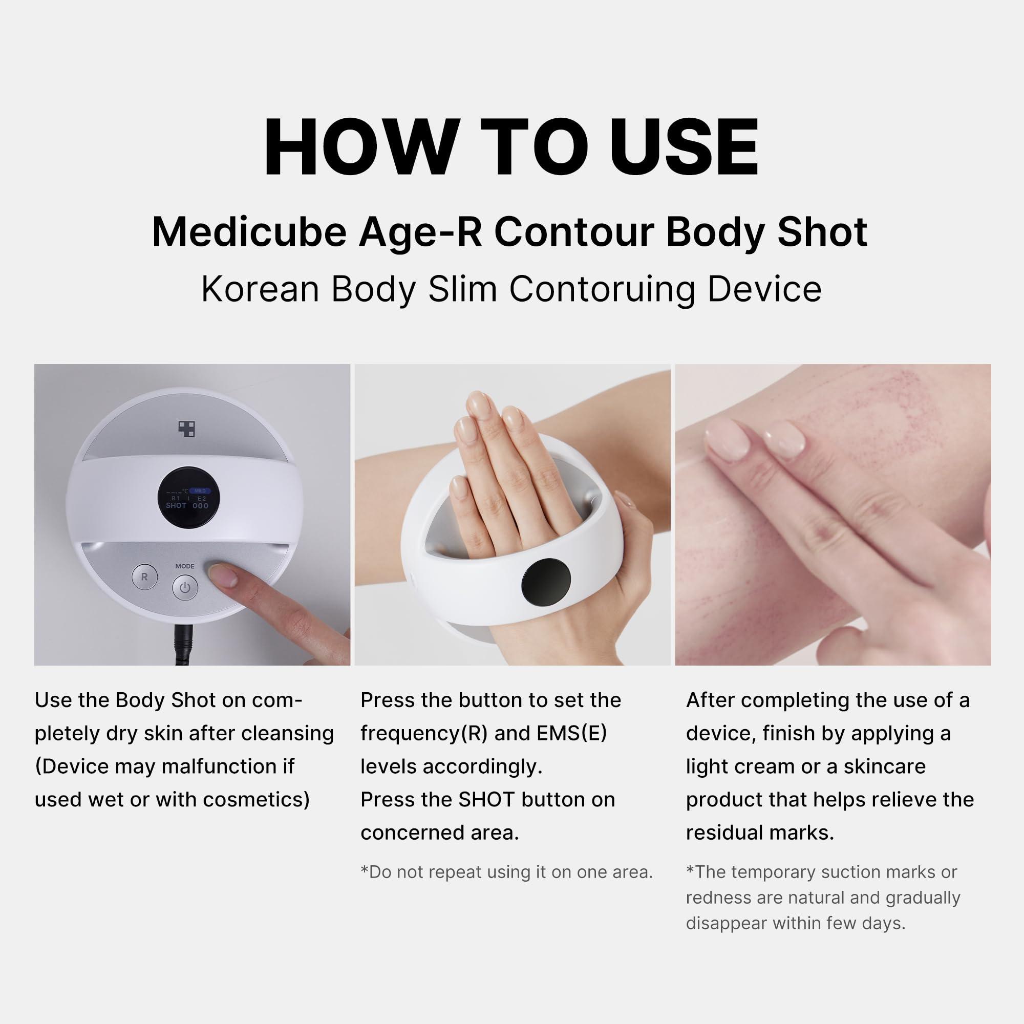 Medicube Medicube Age-R Contour Body Shot - A Body Slim Contouring Device - Improvement in Sagging Arms and Thigh Skin Texture - Achieve Smooth and Elastic Body at home - Korea Skin Care