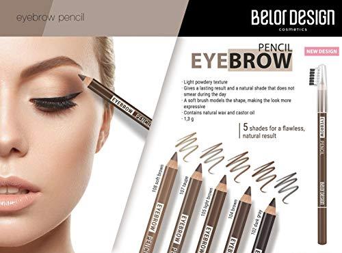 Belor Design Belor Design Natural Eyebrow Pencil Party, 104 Brown