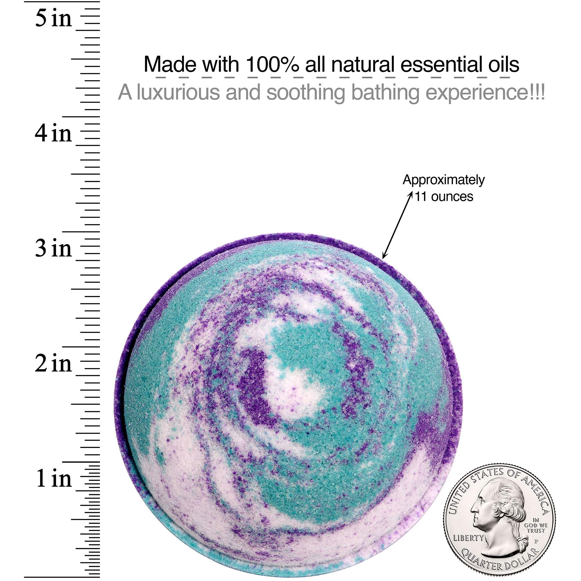 Jackpot Candles Bath Bomb with Size 6 Ring Inside Mermaid Daydream Extra Large 10 oz. Made in USA