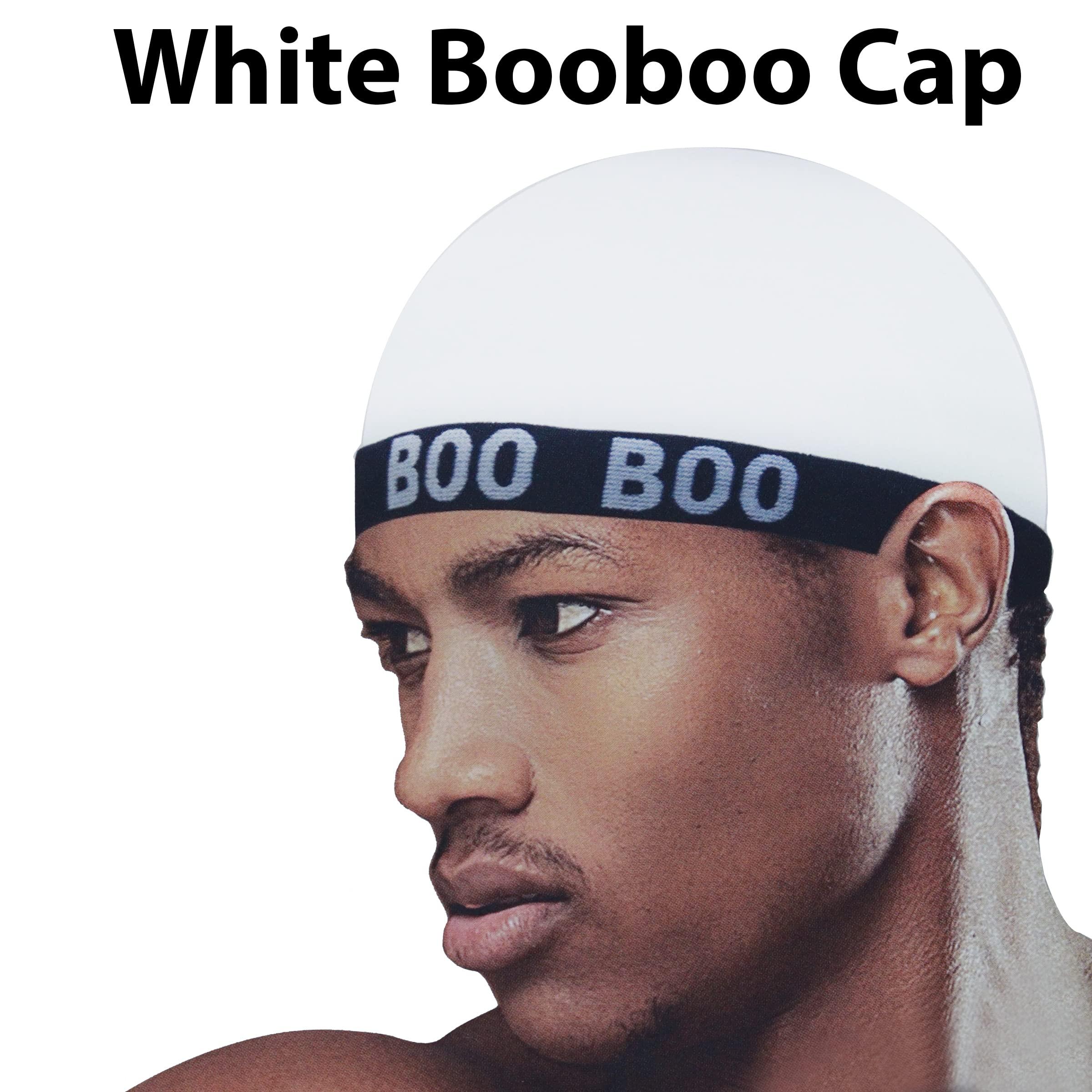 DREAM WORLD Dream World Boo Boo Deluxe Luxury Stocking Wave Cap (4 Packs)-Wire Elastic Band-White