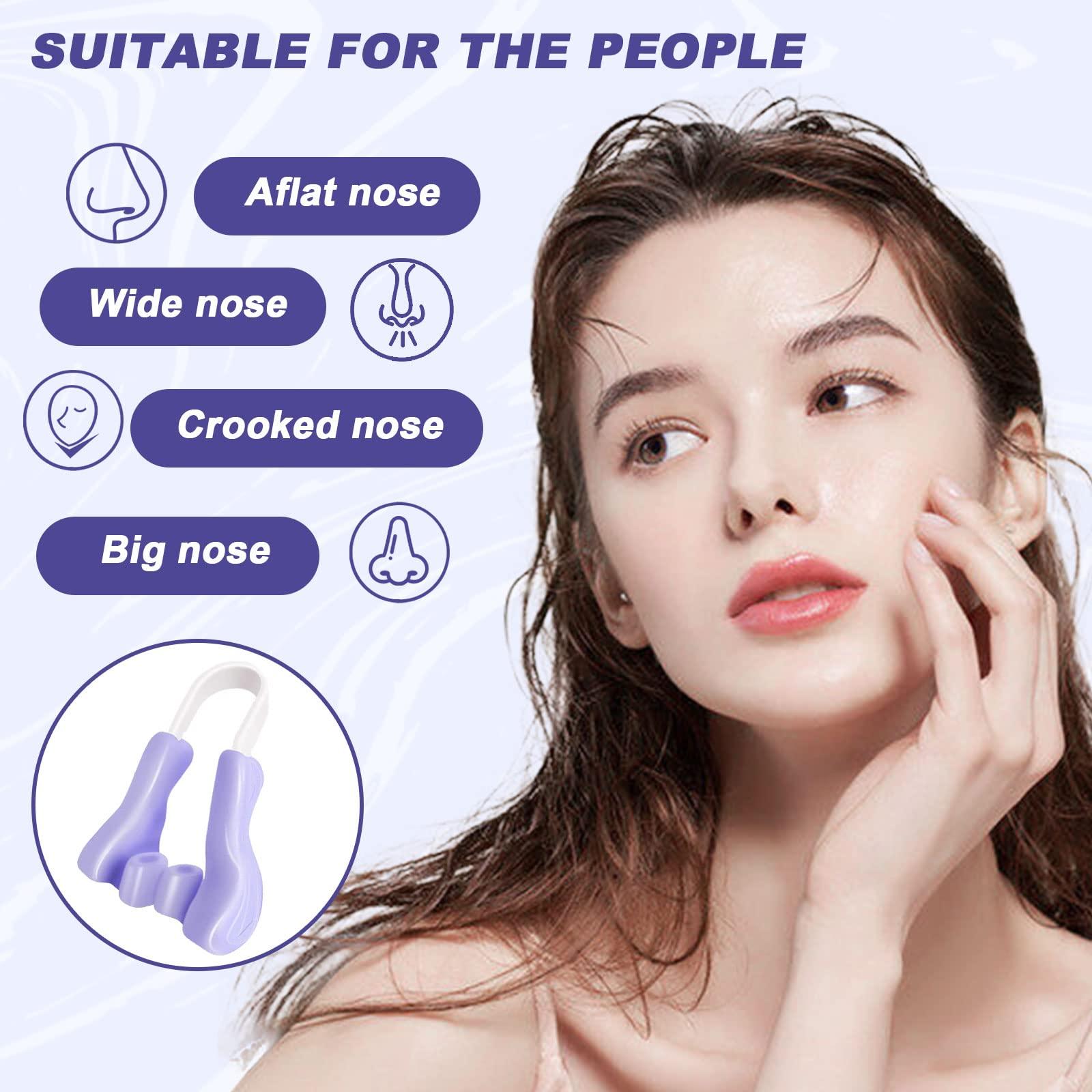 Yoboamic Yoboamic Nose Shaper Lifter, Pain-Free Nose Straightener for Nose Uplifting and Shaping, Soft Silicone Nose Shaper for Women Man Nose (Purple)