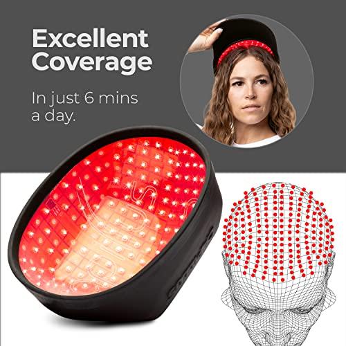 Capillus Capillus Plus Mobile Laser Therapy Cap for Hair Regrowth, with 202 Red Light Lasers for Laser Hair Growth, Red Light Hair Growth