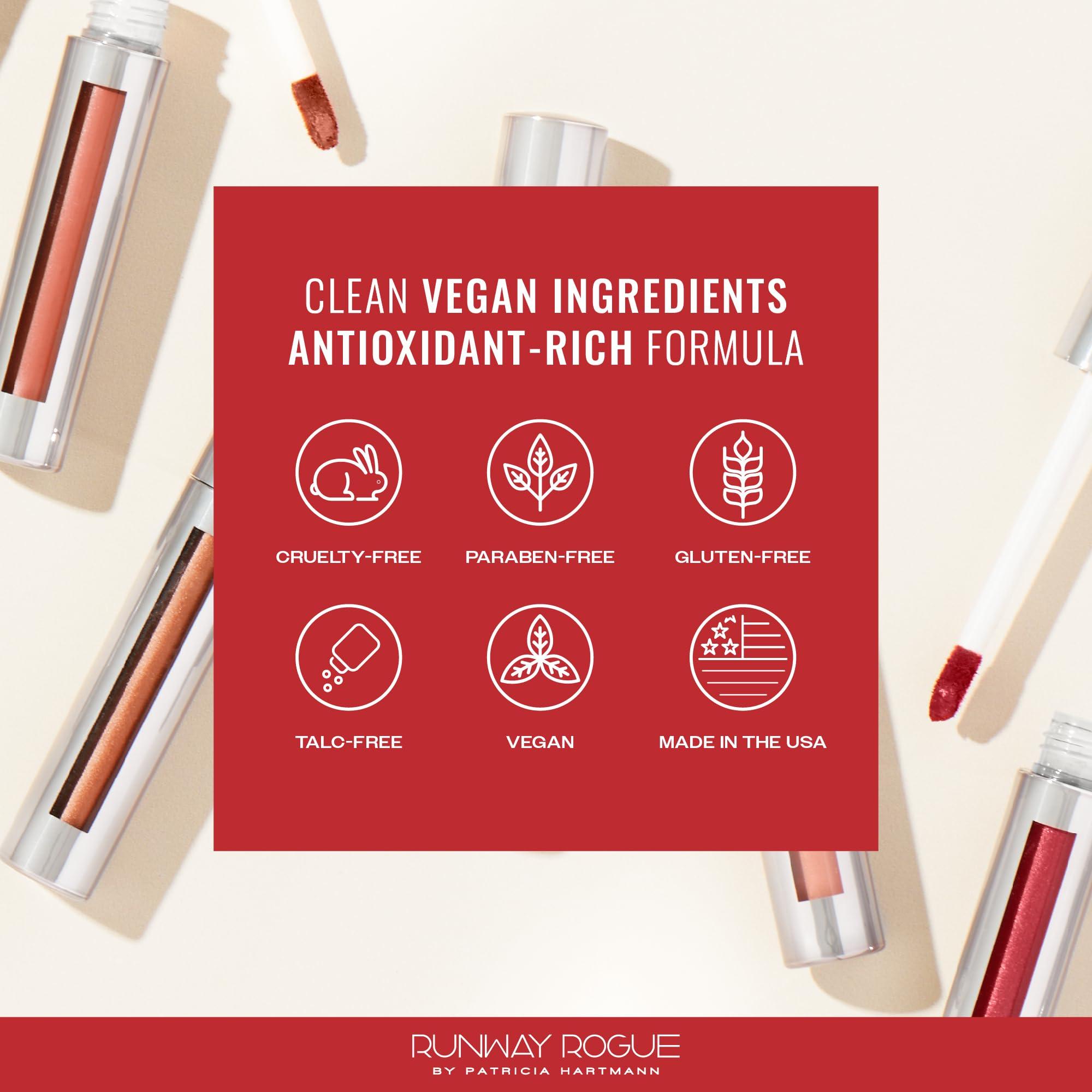 Runway Rogue Runway Rogue Silk Glam Liquid Lipstick, Long Wear Frosted Pale-Pink Lipstick, Trophy Wife