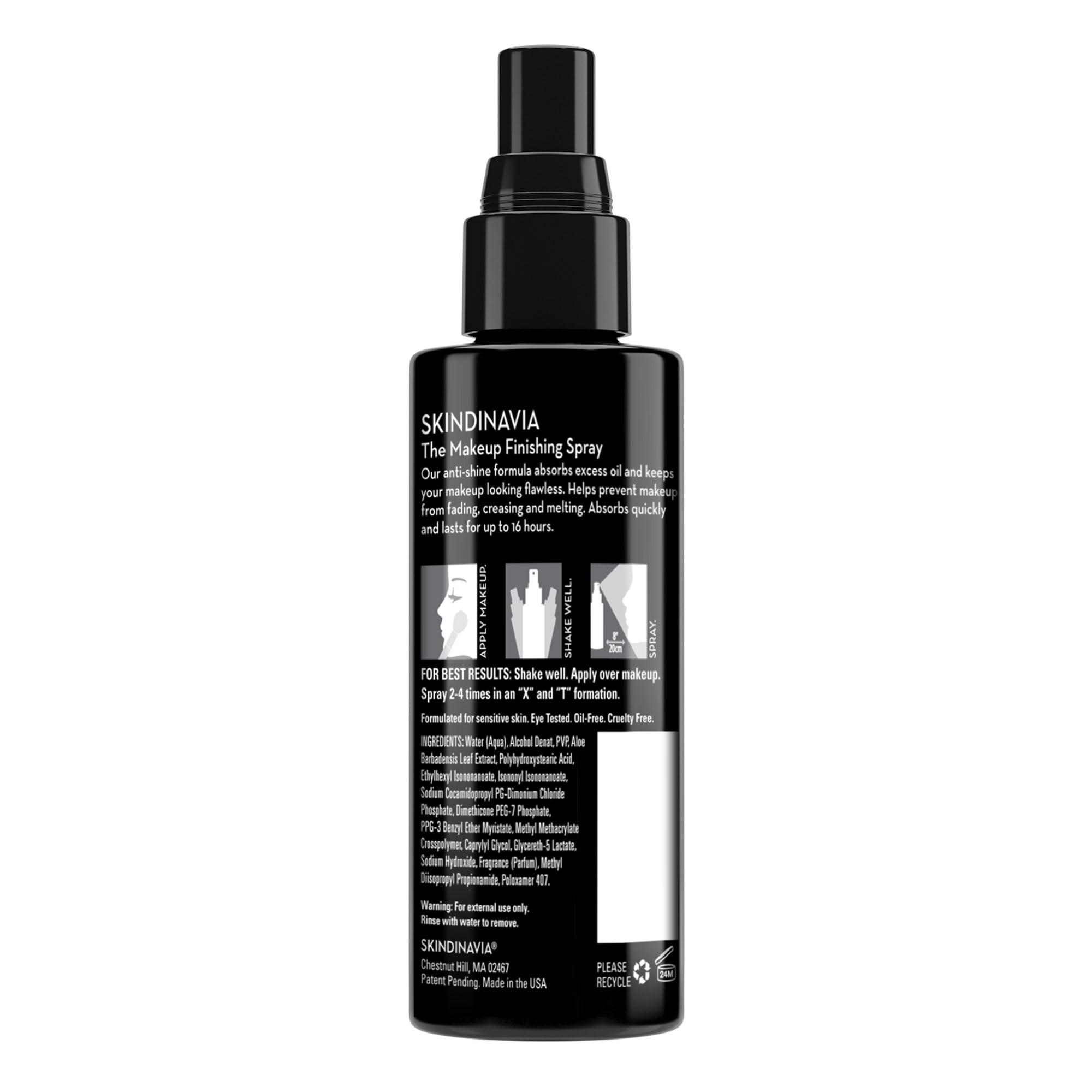 SKINDINAVIA Skindinavia The Makeup Finishing Spray, Oil Control Setting Spray, Temperature-Control for All-Day Wear, For Oily Skin, Long-Lasting Up to 16+ Hours, Heat-Resistant & Waterproof, Fine Mist (2 Oz)