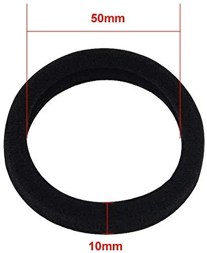 AnHua AnHua 10 Pcs Seamless Hair Bands Black Hair Bobbles Elastic Hairbands Seamless Hair Bands Fabric Ponytail Holder Tie Bands