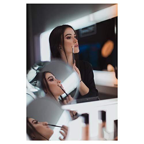 AllTopBargains 7 pc Cosmetic Makeup Brush Set Blending Brushes + Holder Organizer Display Tools