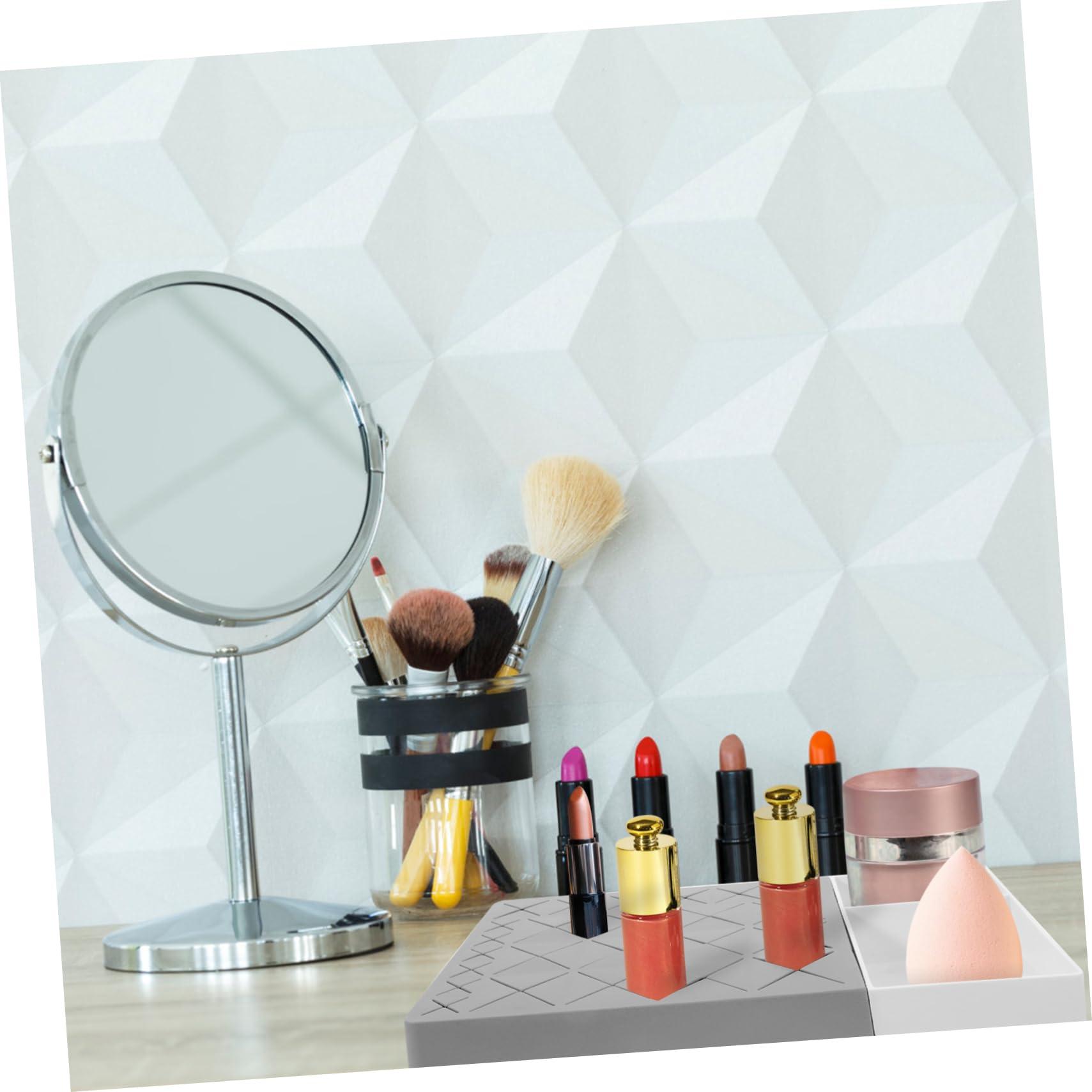 IWOWHERO IWOWHERO Lipstick Display Stand Cosmetic Organizer Rack for Lipstick and Lip Gloss Storage Stylish Makeup Rack for Vanity and Dresser
