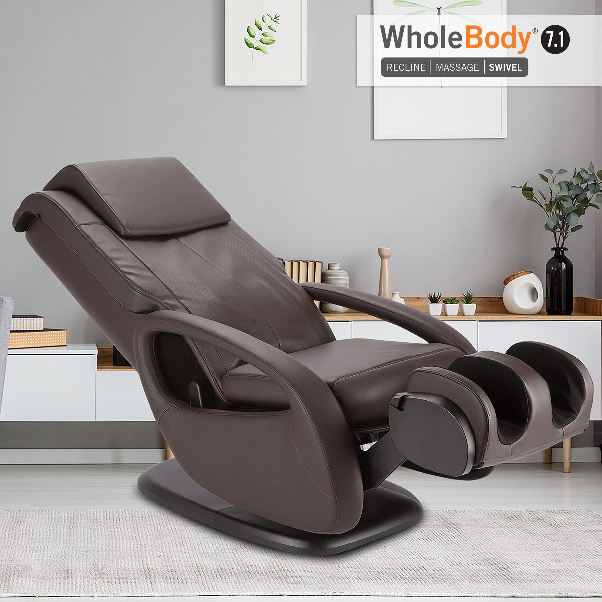 Human Touch Human Touch WholeBody 7.1 Living Room Recliner Massage Chair - Full Body Professional Grade Personal Massage - Relaxation w Heat for Targeted Stress + Muscle Pain Relief with Foot Calf - Black