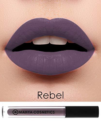 Mahya Cosmetics Mahya Cosmetics KISSABLE – MATTE LIQUID LIPSTICK- Rebel (Purple/grey tone)