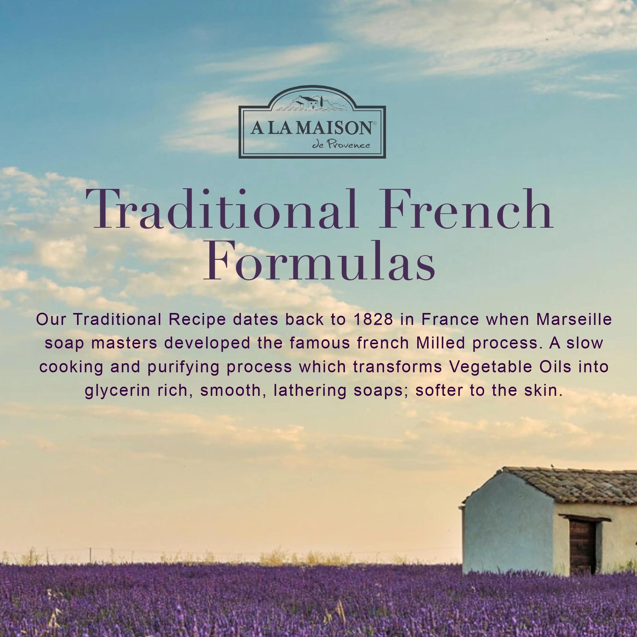 A LA MAISON A LA MAISON de Provence Liquid Soap Honeysuckle, 16.9 Fl Oz (Pack of 3)