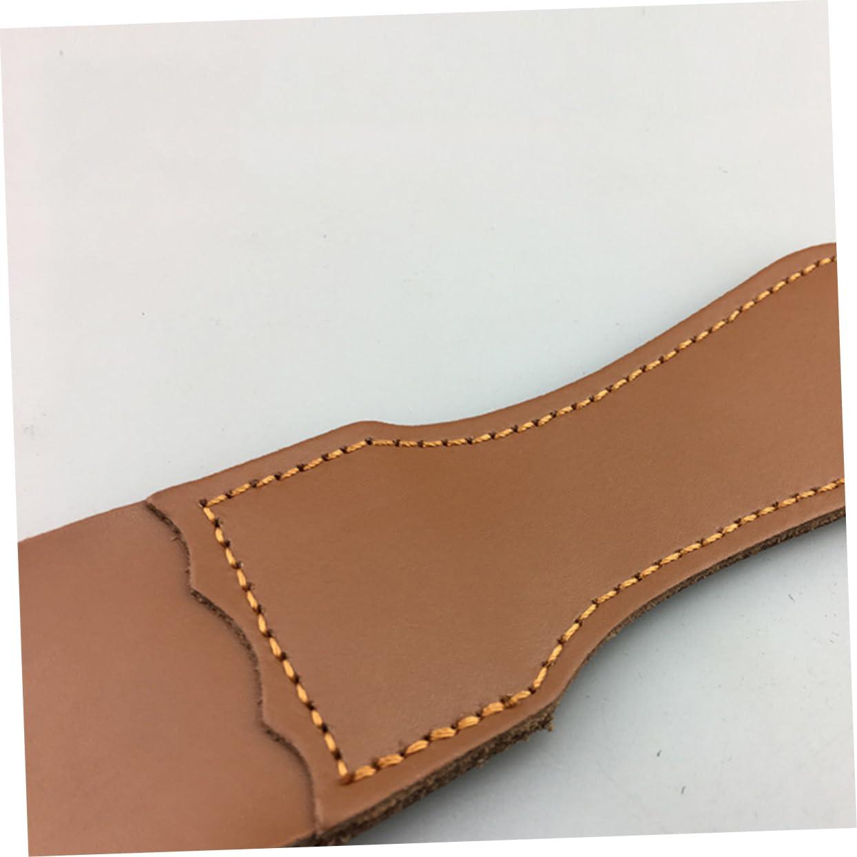 HONMEET HONMEET Leather Sharpening Strop Kit 2PCS Barbers Strop for Razor Blades Woodworking Tools and Scissors Straight Razor Strop