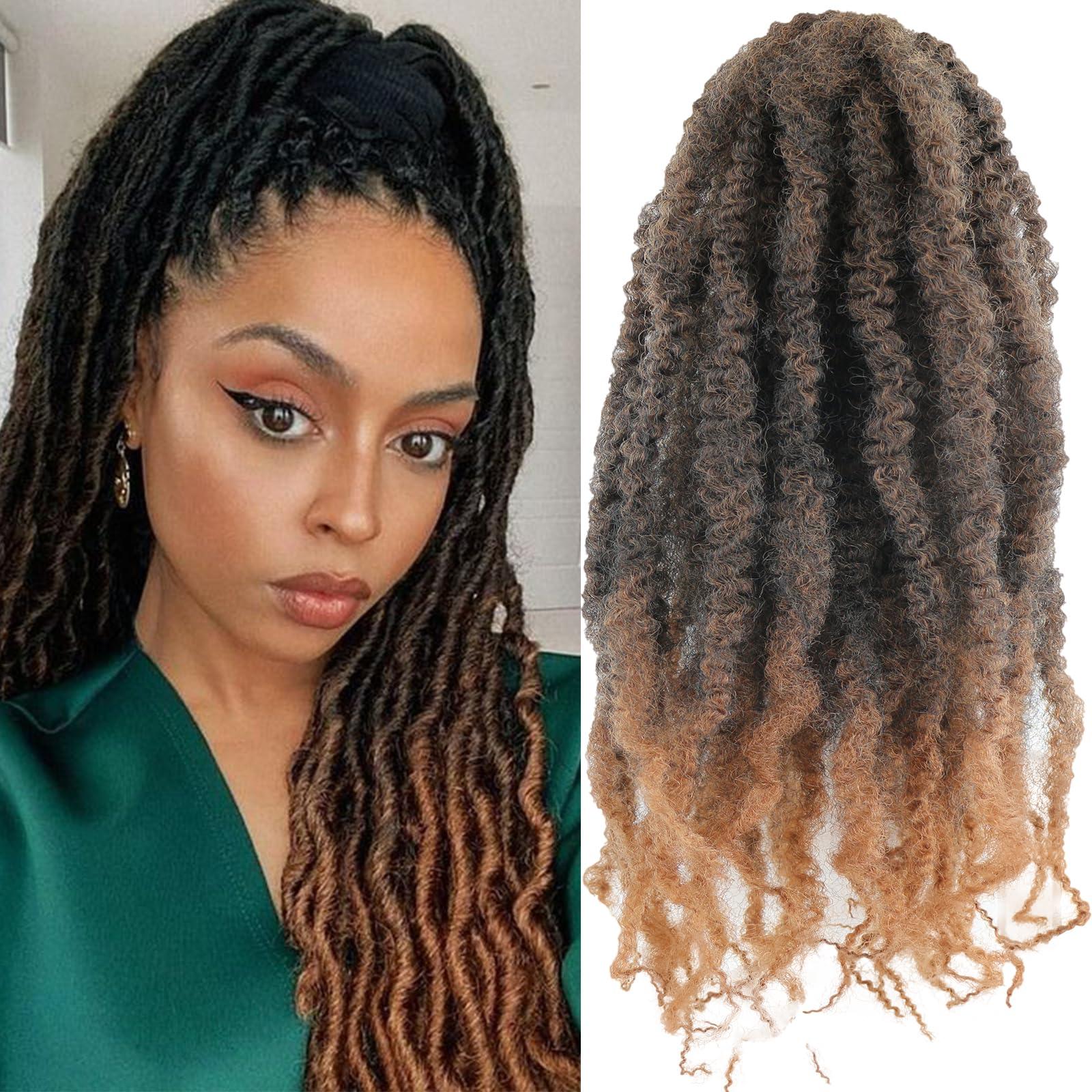 Accrue Marley Twist Braiding Hair 6 Packs 24Inch Marley Hair Crochet Braids Afro Kinky Synthetic Cuban Twist Marley Hair For Twists Braiding Hair Extensions (24in6pack, T30)