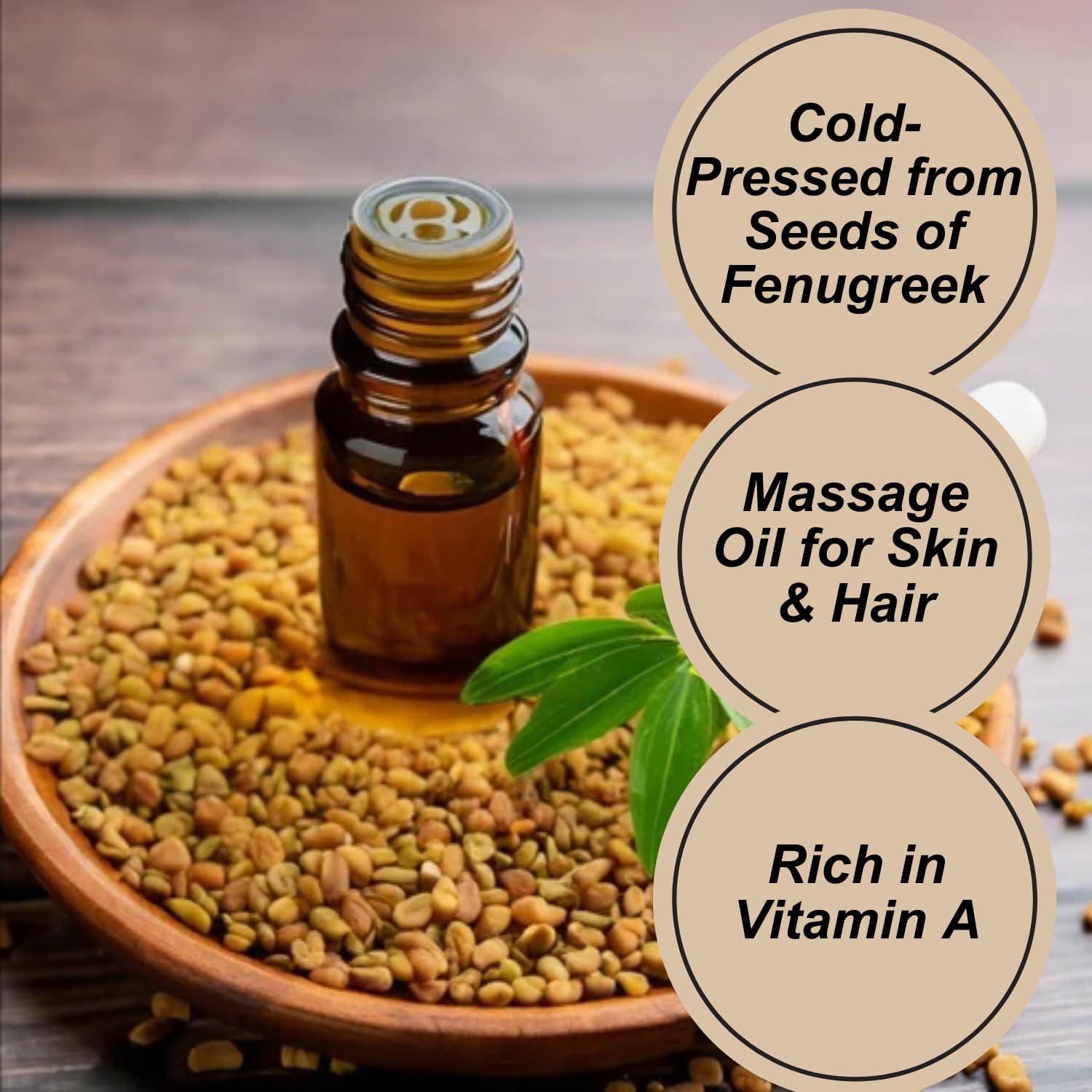 Naturevibe Botanicals Naturevibe Botanicals Fenugreek Oil 32 Ounces | 100% Pure and Natural | Great for Skin Care and Hair Care