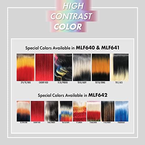 BOBBI BOSS BOBBI BOSS 6 inches HD Lace Part Wigs - MLF640 MATILDA, Short Bob Hair wigs with Baby Hair, High Heat Resistant Wigs (TFL1/613)