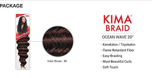 Kima Harlem125 Synthetic Hair Braids Kima Braid Ocean Wave 20 \" (GREY)