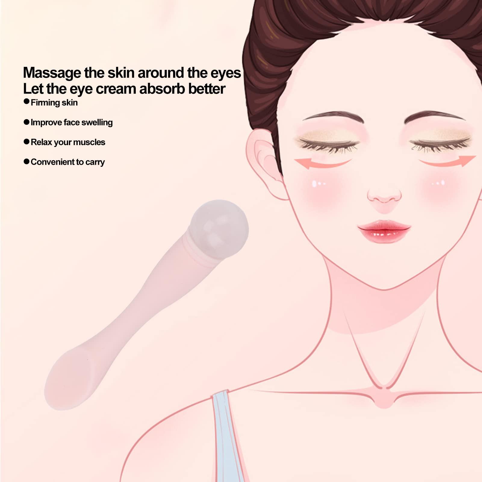 Generic Generic Eye Cream Applicator Wand Stick, Massage Stick Professional Silicone Eye Massager Wand for Applying Skin Care Eye Creams for Facial Massage